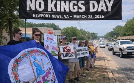 No Kings Day Spring 2026 Newport News Virginia