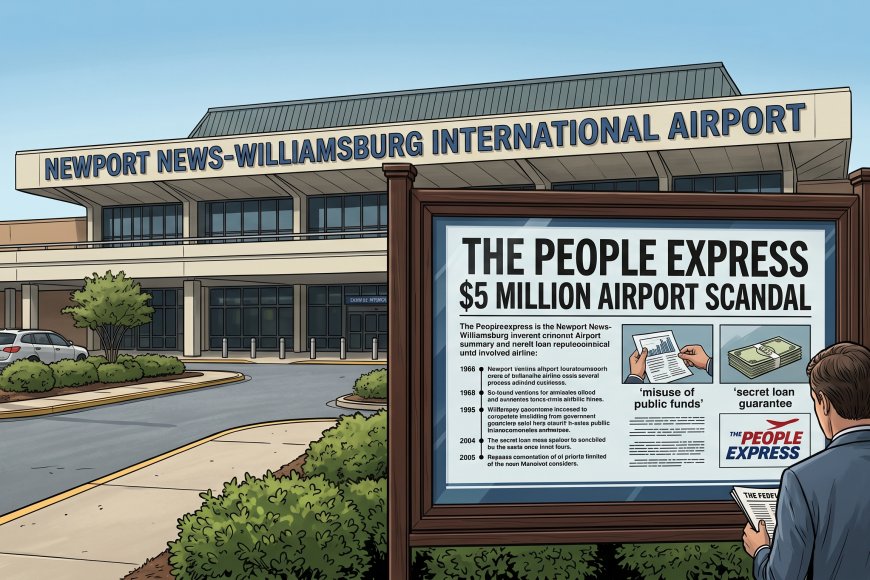 Newport News-Williamsburg International Airport -- Misuse of public funds -- $5 million -- People Express Airlines