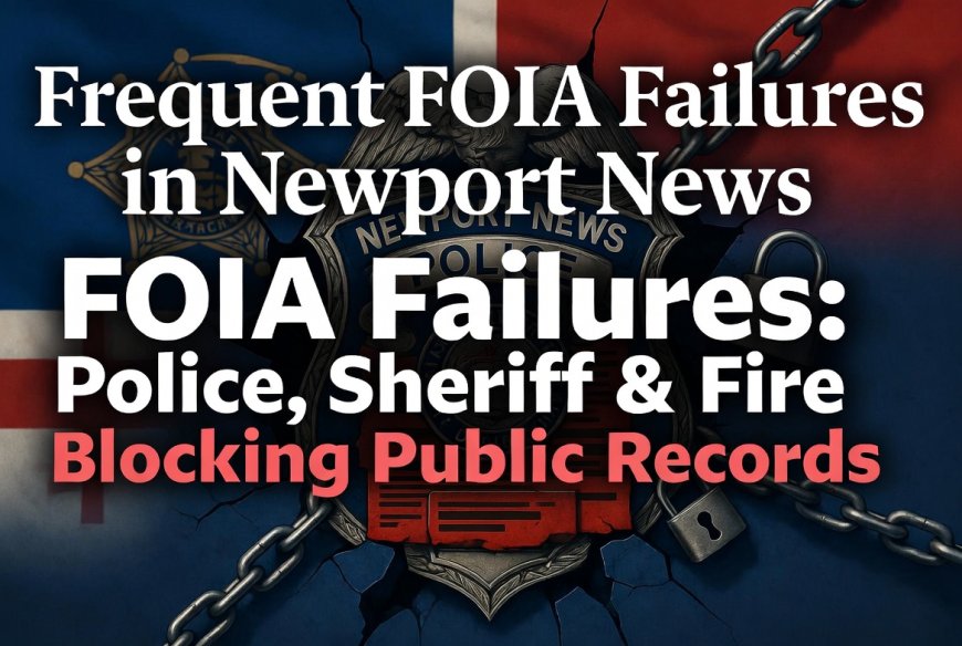 Frequent FOIA Failures: City of Newport News Under Scrutiny for Blocking Public Access
