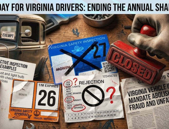 The Commonwealth’s Annual Shake-Down: Why Virginia's Vehicle Inspection Mandate Needs to Go