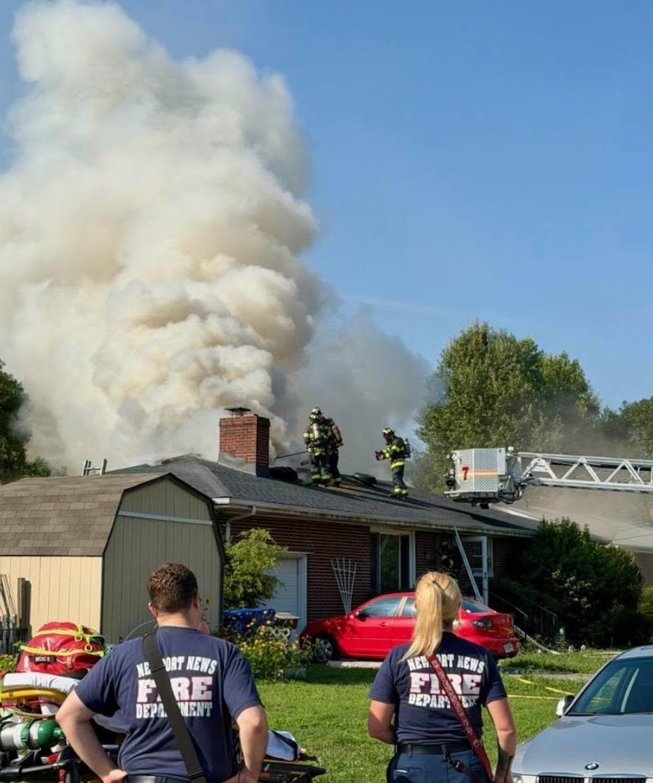 Newport News Fire Damages Home on Dimmock Avenue; One Resident Displaced