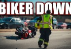 BIKER DOWN - They're NOT gonna let you drive that