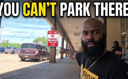 BUSTED Parking in the FIRE LANE 