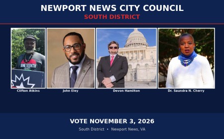 Newport News Virginia Mayor 2026 City Council – South District
