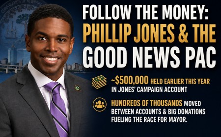 Newport News Mayor Phillip Jones raises funds for reelection with help from Good News PAC