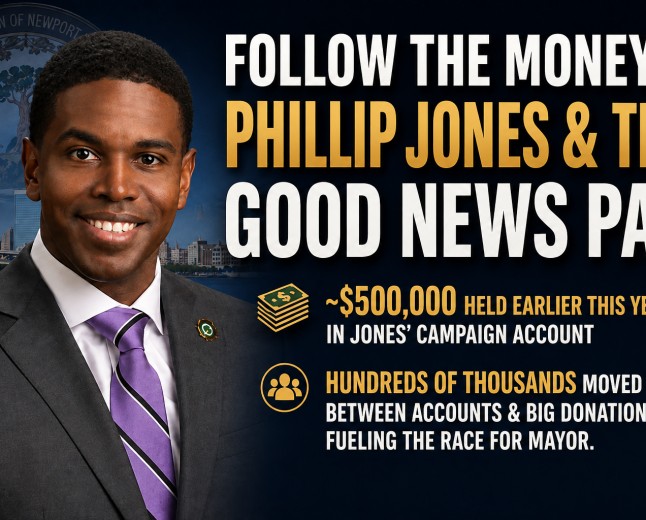 Newport News Mayor Phillip Jones raises funds for reelection with help from Good News PAC
