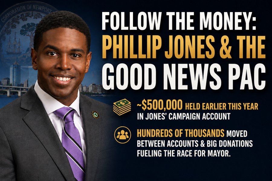 Newport News Mayor Phillip Jones raises funds for reelection with help from Good News PAC