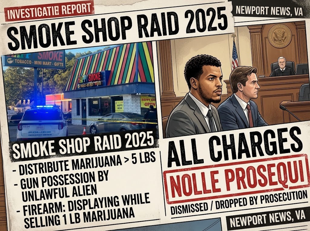 What Happened with all the recent Smoke Shop Raids in Newport News?